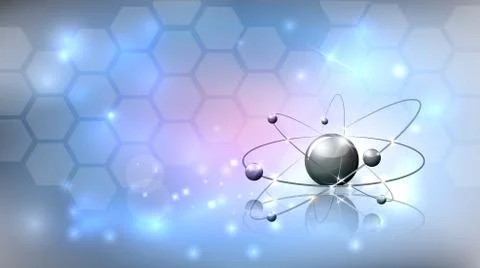 Abstract science background with molecule Stock Illustration