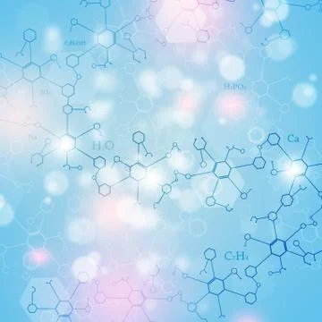 Abstract Science Blue Background Stock Illustration