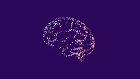 Abstract Science Brain Particle Animation Stock-Footage 302023233