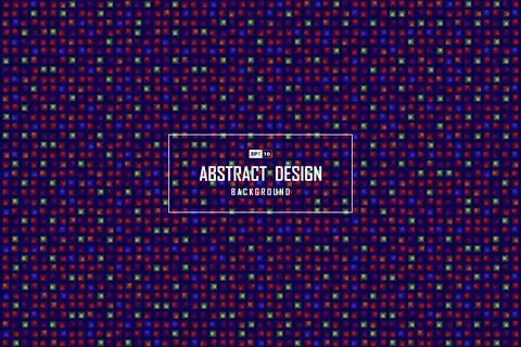 Abstract science color square artwork template design background. Stock Illustration