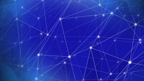 Abstract science a geometric pattern of connected lines and triangular shapes. Stock Footage 249927266