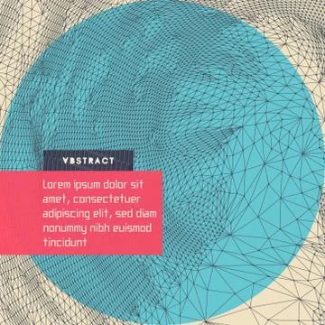 Abstract science or technology background. Cover design template. Stock Illustration