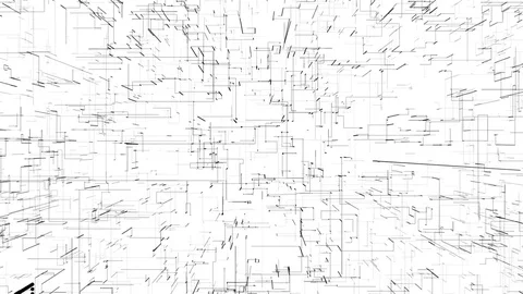 Abstract science particles network white Video stock 85018962