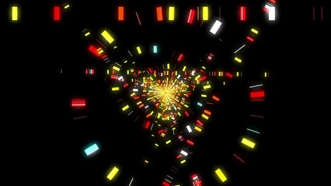 Abstract science particles rainbow Video stock 85018514