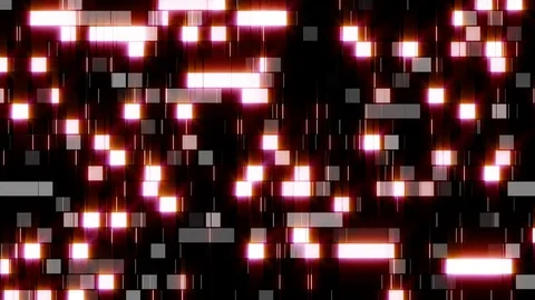 Abstract science particles red Stock Footage