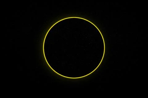 Abstract scientific background - full eclipse, black hole. 스톡 일러스트