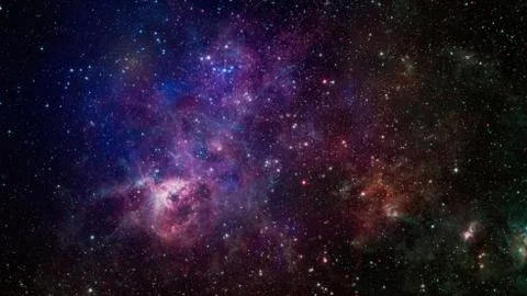 Abstract scientific background . Image of the nebula in deep space. galaxy an Stock Illustration
