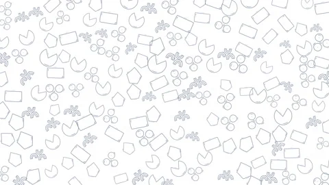 Abstract scientific data representation with various geometric outline shap.. Stock-Footage 335925690