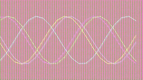 Abstract scientific graph of multiple intersecting sinusoidal waves and fre.. Stock Footage 336507861