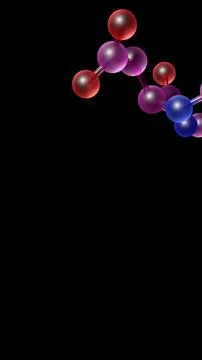 Abstract scientific illustration showcasing a real protein molecule model on  Illustrazione stock