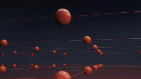 Abstract scientific knowledge molecular structure model,background?science or Stock Illustration