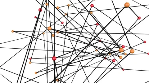 Abstract scientific molecular structure background loop Stock Footage 61299191