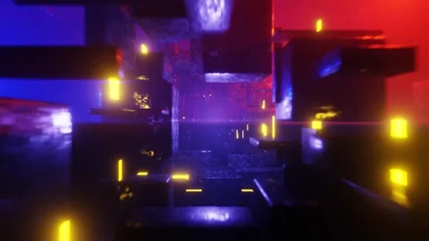 Abstract Scifi Tunnel Video stock 242559224