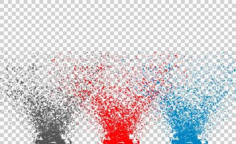 Abstract scratch brush texture with colorful particle dust spray . Stock Photos