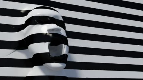 Abstract scream Stock Illustration