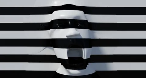 Abstract scream Stock Illustration