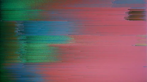 Abstract Screen Digital Fast Run Noise Glitch Error Damage Background Stock Footage 119552507