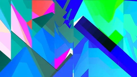 Abstract Screen Digital Pixel Sorting Noise Glitch Error Damage Background Stock Footage 101038104