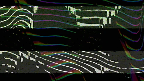 Abstract Screen Digital Pixel Sorting Noise Glitch Error Damage Background Stockbeeldmateriaal 104661129