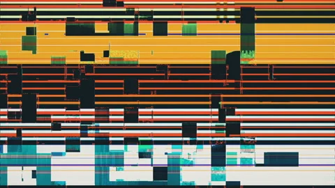 Abstract Screen Digital Pixel Sorting Noise Glitch Error Damage Background Stock Footage 104668257