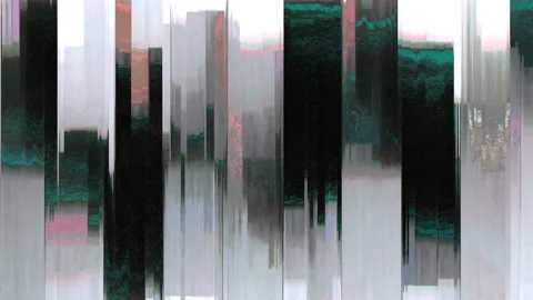 Abstract Screen Digital Pixel Sorting Noise Glitch Error Damage Background Video stock 104713072
