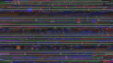 Abstract Screen Digital Pixel Sorting Noise Glitch Error Damage Background Stock Footage 112931036
