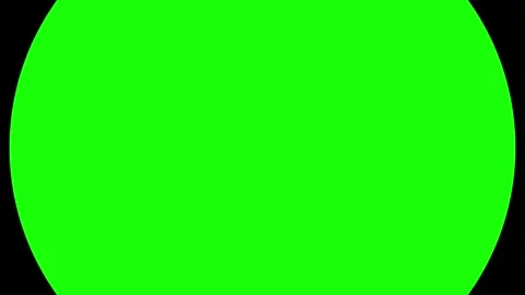 Abstract screen loop with green circle wipe transitions animation on black .. Stock Footage 340179414