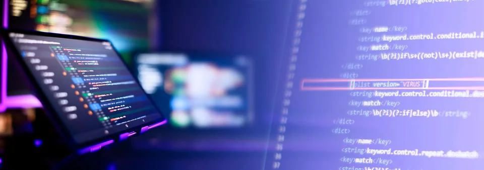 Abstract screen of web developer . Data network hardware Concept. Stockfoto's