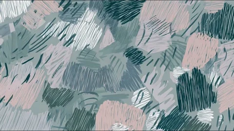 Abstract scribble pattern animation in muted tones Stock Footage 315158109