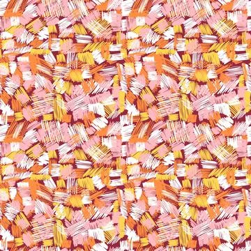 Abstract scribbles seamless pattern. Freehand scribble line endless wallpaper Stock Illustration