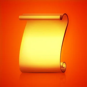 Abstract scroll paper vector illustration Stock Illustration