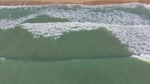 Abstract sea surface from above with waves and foam Stock Footage 328282464