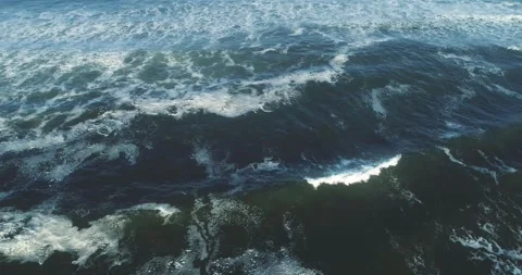 Abstract sea surface with white foam The Concept of energy and motion Stock Footage 334731886