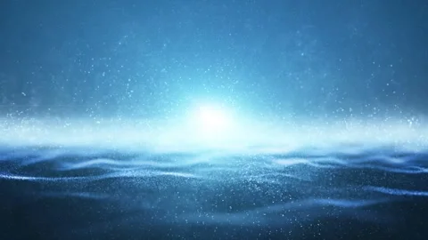 Abstract sea waves looping particles motion background 動画素材 333713298
