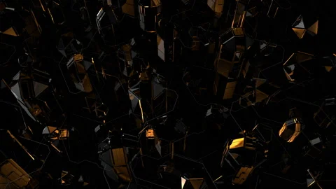 Abstract seamless 3D technological background. Stock Footage 157205931