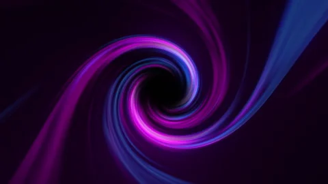 Abstract seamless 4K 60fps loop animation with vibrant neon spiral vortex i.. Stock Footage 308251044