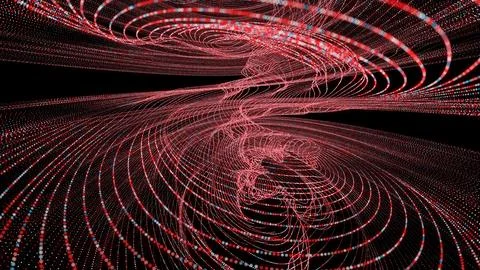 Abstract seamless animation of mesh glowing dots 스톡 일러스트