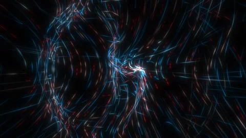 Abstract seamless animation of mesh glowing dots 스톡 일러스트