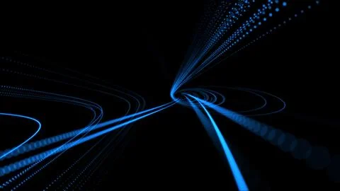 Abstract seamless animation of mesh glowing dots 스톡 일러스트