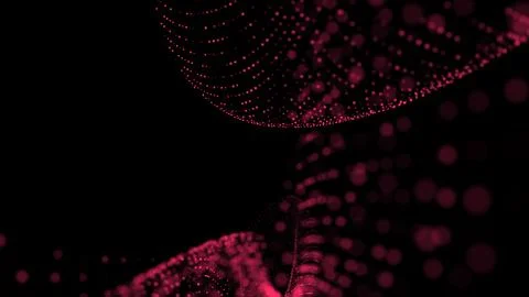 Abstract seamless animation of mesh glowing dots Stockillustratie