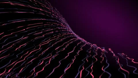 Abstract seamless animation of mesh glowing dots 스톡 일러스트