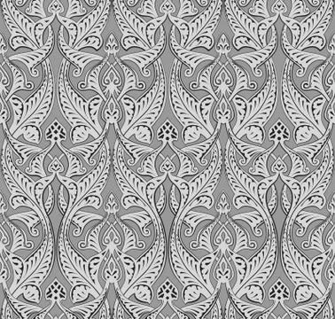Abstract seamless art nouveau pattern Stock Illustration