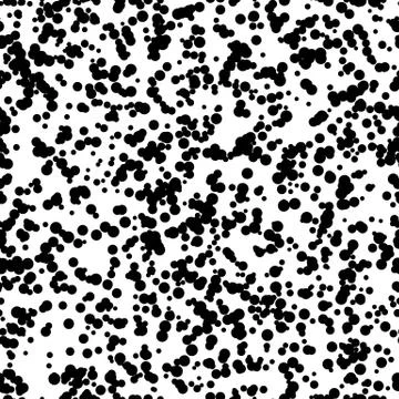 Abstract Seamless Background with Black Circles Stock Illustration