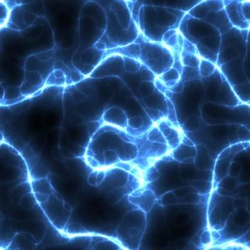 Abstract seamless background - Blue lightning Stock Photos