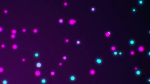 Abstract seamless background blue purple neon circles falling. Looped animation Stock-Footage 150446543