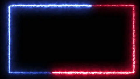 Abstract seamless background blue red solar animation, Running light frame Stock Footage 130363599