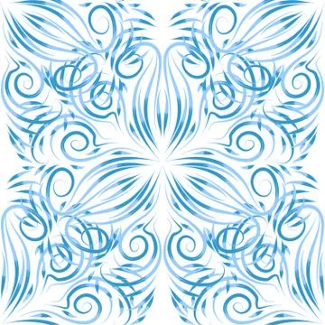 Abstract seamless background of bright ornate elements. Decorative pattern. Stock Illustration