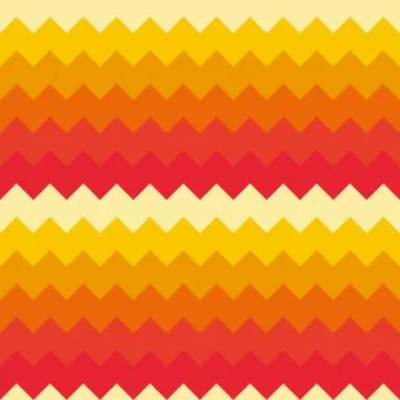 Abstract seamless background chevron pattern in shades of orange. Vector Stock Illustration