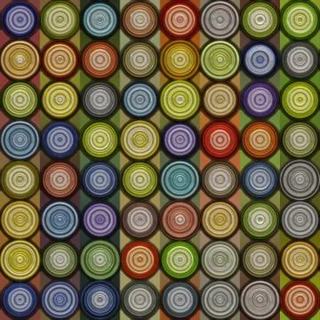 Abstract seamless background consisting of circles illustration Stock Illustration