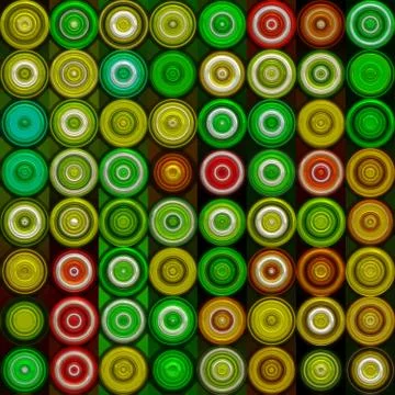 Abstract seamless background consisting of circles illustration Stock Illustration